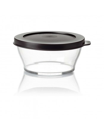 Tupperware Black Eco+ Royal Plastic Storage Container, 290ml, Black