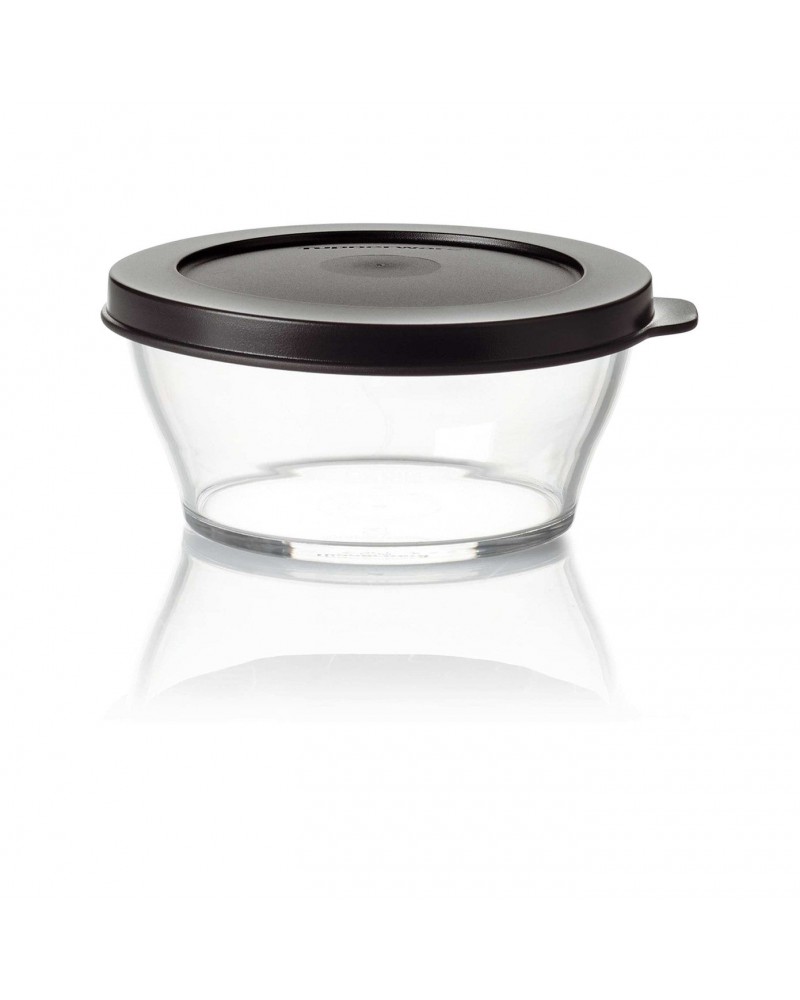 Tupperware Black Eco+ Royal Plastic Storage Container, 290ml, Black