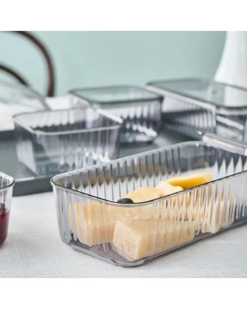 Karaca Sienna 6 Piece Breakfast Storage Container Set, Black