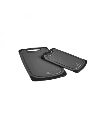 Karaca Daily 2-Piece Granite-Patterned Daily Chopping Board Set, Grey