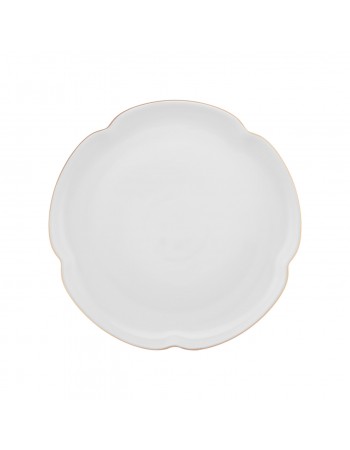 Karaca Flora 24-Piece Bone China Dinner Set for 6 People, Gold