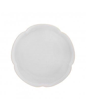 Karaca Flora 24-Piece Bone China Dinner Set for 6 People, Gold