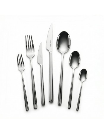 Karaca Boreas 84-Piece Stainless Steel Cutlery Set for 12 People, Silver