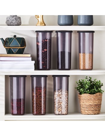 Karaca Rise 9-Piece Storage Container, Anthratice