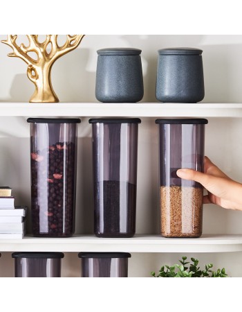 Karaca Rise 9-Piece Storage Container, Anthratice
