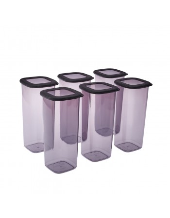 Karaca Forbs 6-Piece Storage Container, 1750ml, Anthratice