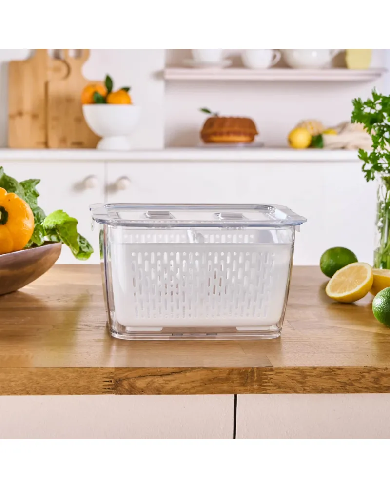 Karaca Citrus Vegetable / Fruit Storage Container, L, White