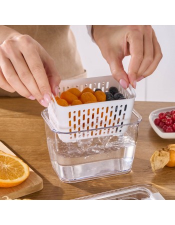 Karaca Citrus Vegetable / Fruit Storage Container, S, White