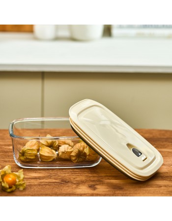 Karaca Cream Vacuum Storage Container, 0.83L