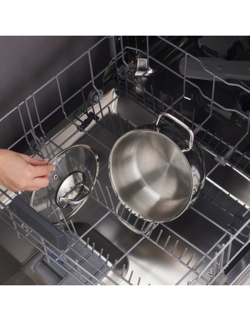 Karaca Emirgan Stainless Steel Stockpot with Lid, 20cm, Silver