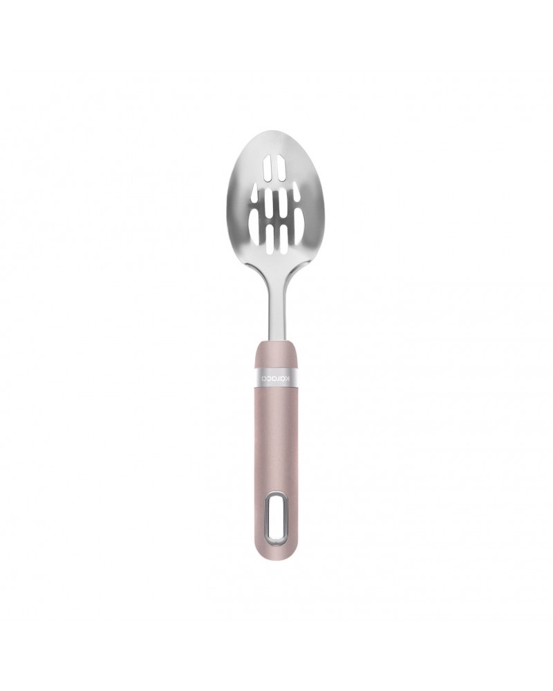 Karaca Mastermaid Slotted Serving Spoon, 32.2x6.5cm, Rose Gold