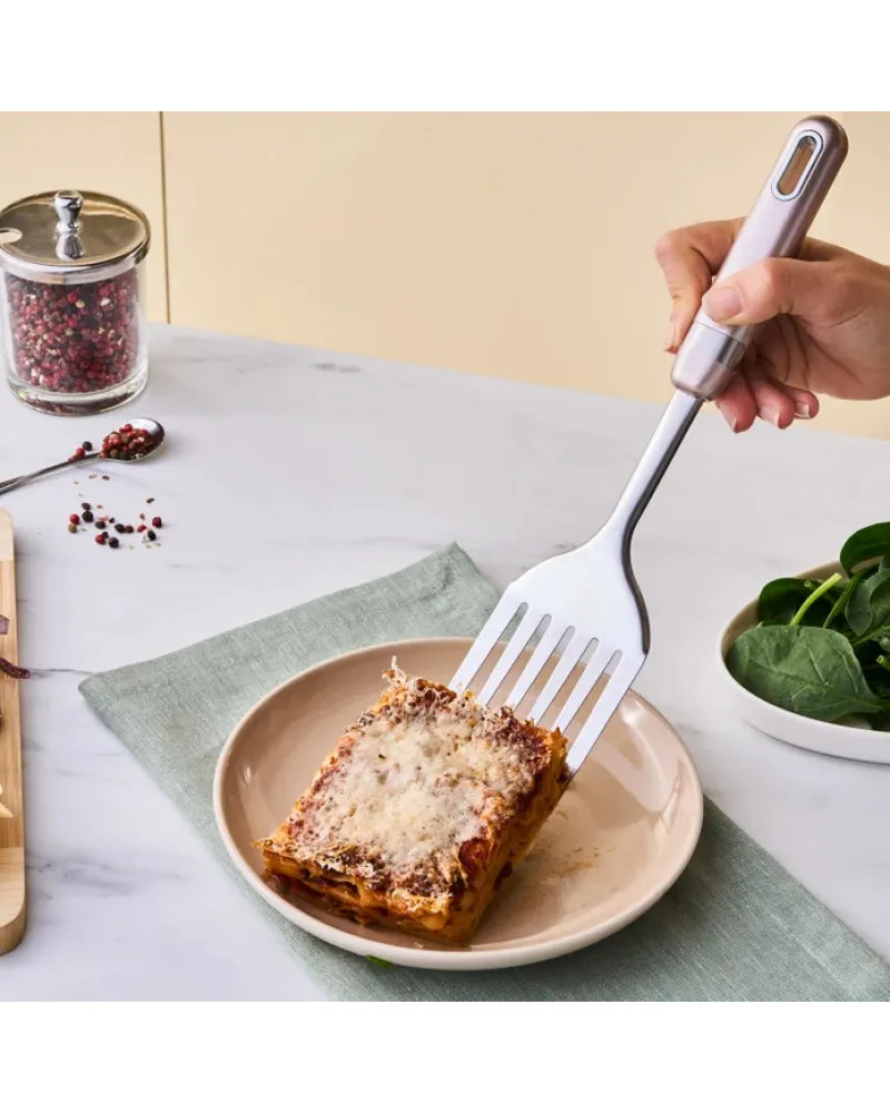 Karaca Mastermaid Slotted Serving Spatula, 33.4x7cm, Rose Gold