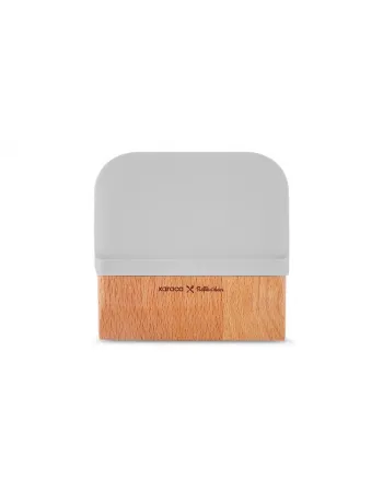 Karaca x Refika Double Sided Wooden Dough Scraper, Gray