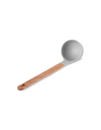 Karaca x Refika Wooden Handle Silicone Ladle, Gray Karaca x Refika Wooden Handle Silicone Ladle, Gray