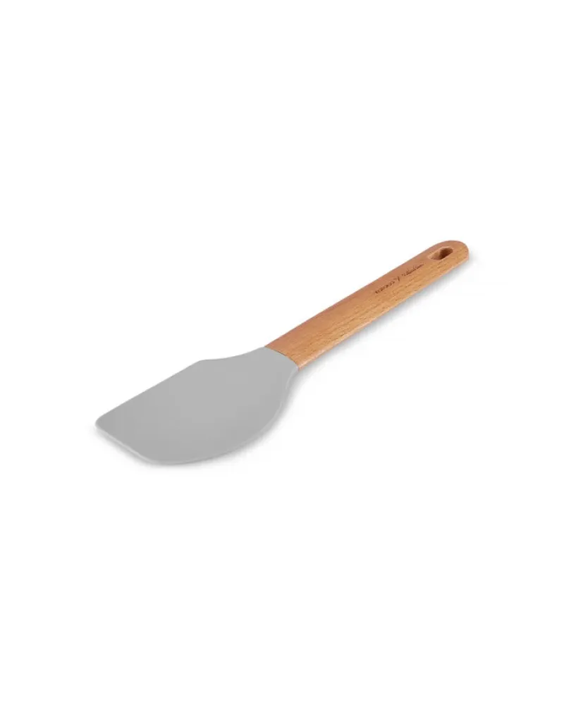Karaca x Refika Wooden Handle Silicone Spatula, Gray