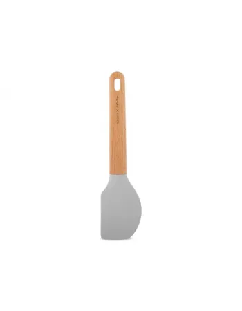 Karaca x Refika Wooden Handle Silicone Spatula, Gray