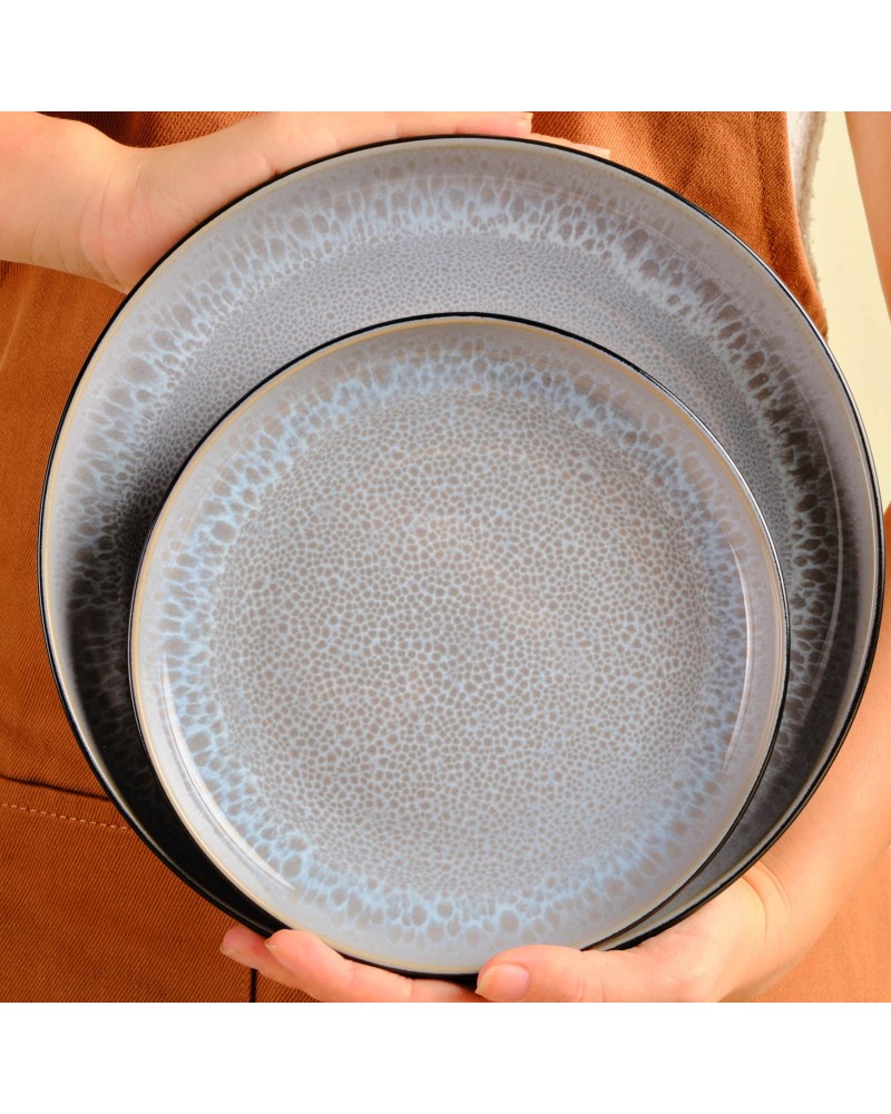 Karaca Messina Reactive Glaze 16-Piece Dinner Set for 4 People, Multi