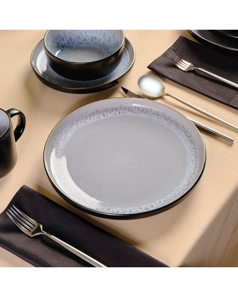 Karaca Messina Reactive Glaze 16-Piece Dinner Set for 4 People, Multi