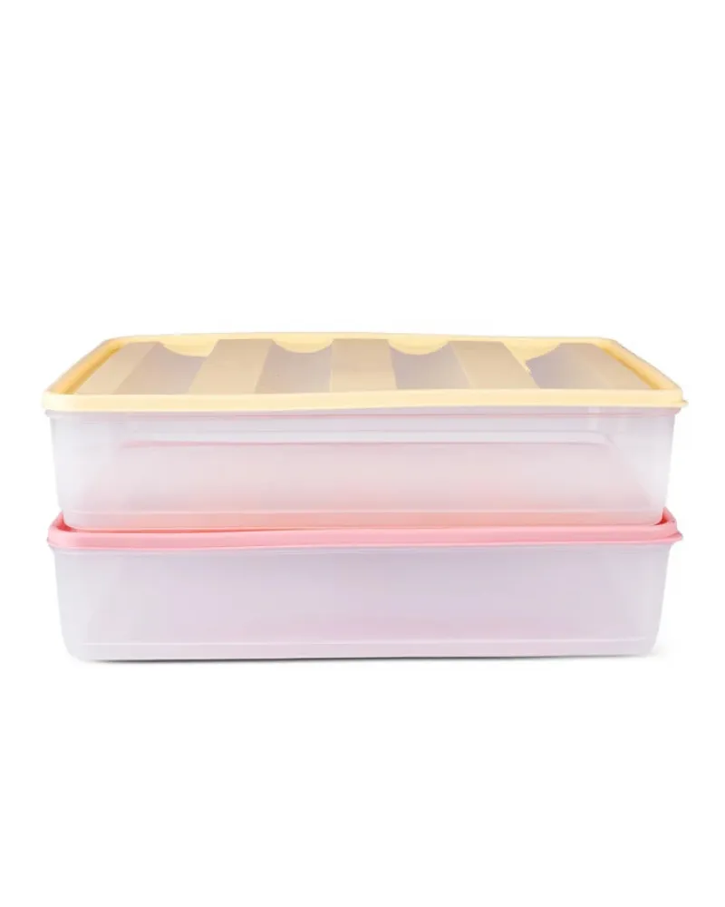 Karaca Stella 6-Piece Freezer Storage Container, 3,5L - 1,65L, Multi Karaca Stella 6-Piece Freezer Storage Container, 3,5L - 1,65L, Multi