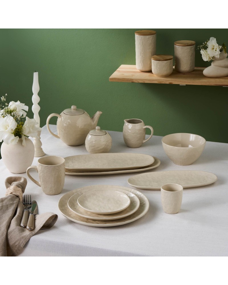 Karaca Nebula Beige Stoneware Teapot, 100ml, Beige