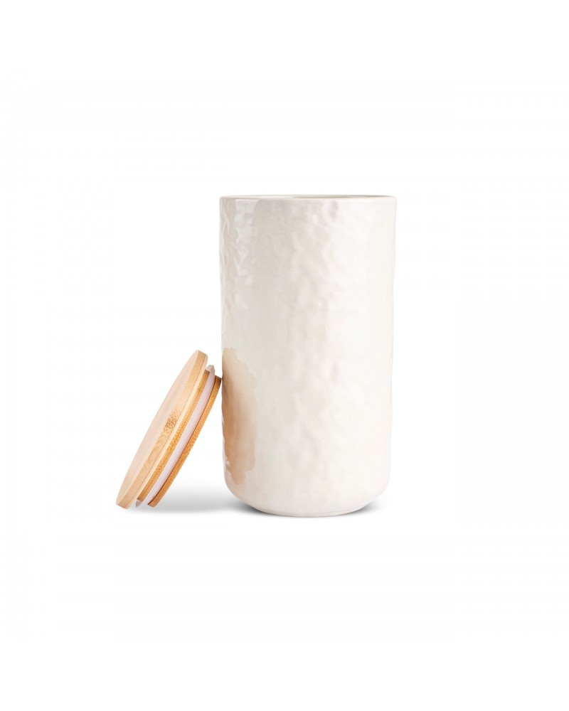 Karaca Nebula Stoneware Storage Container, 18cm, Beige