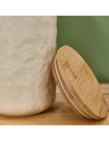 Karaca Nebula Stoneware Storage Container, 18cm, Beige