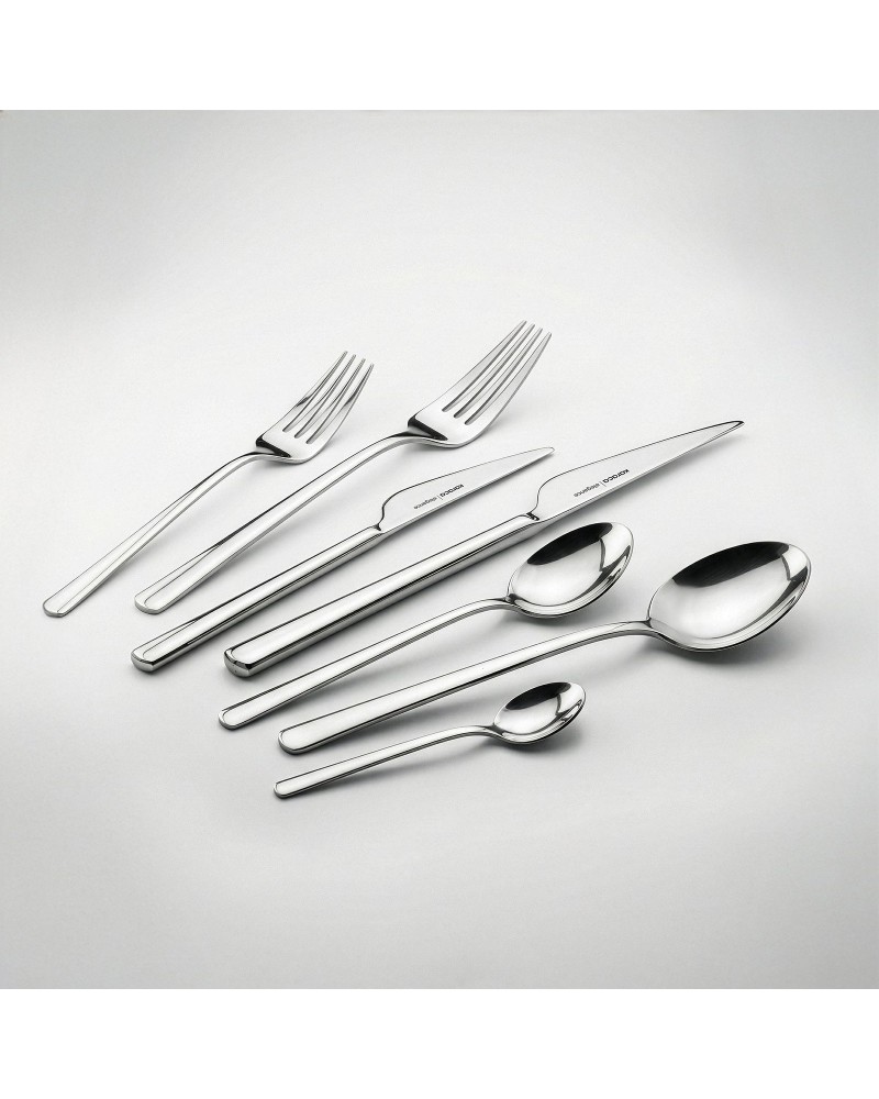 Karaca Serena 84-Piece Stainless Steel Cutlery Set for 12 People, Silver
