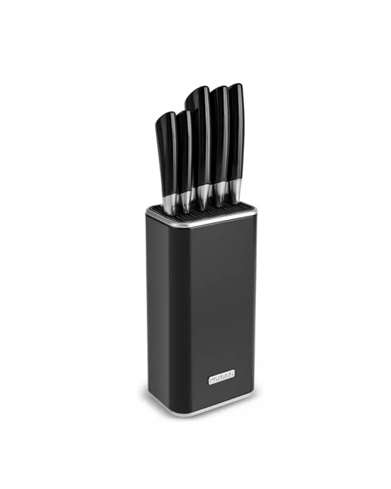 Karaca Mastersharp 6-Piece Stainless Steel Knife Set, 30cm, Black