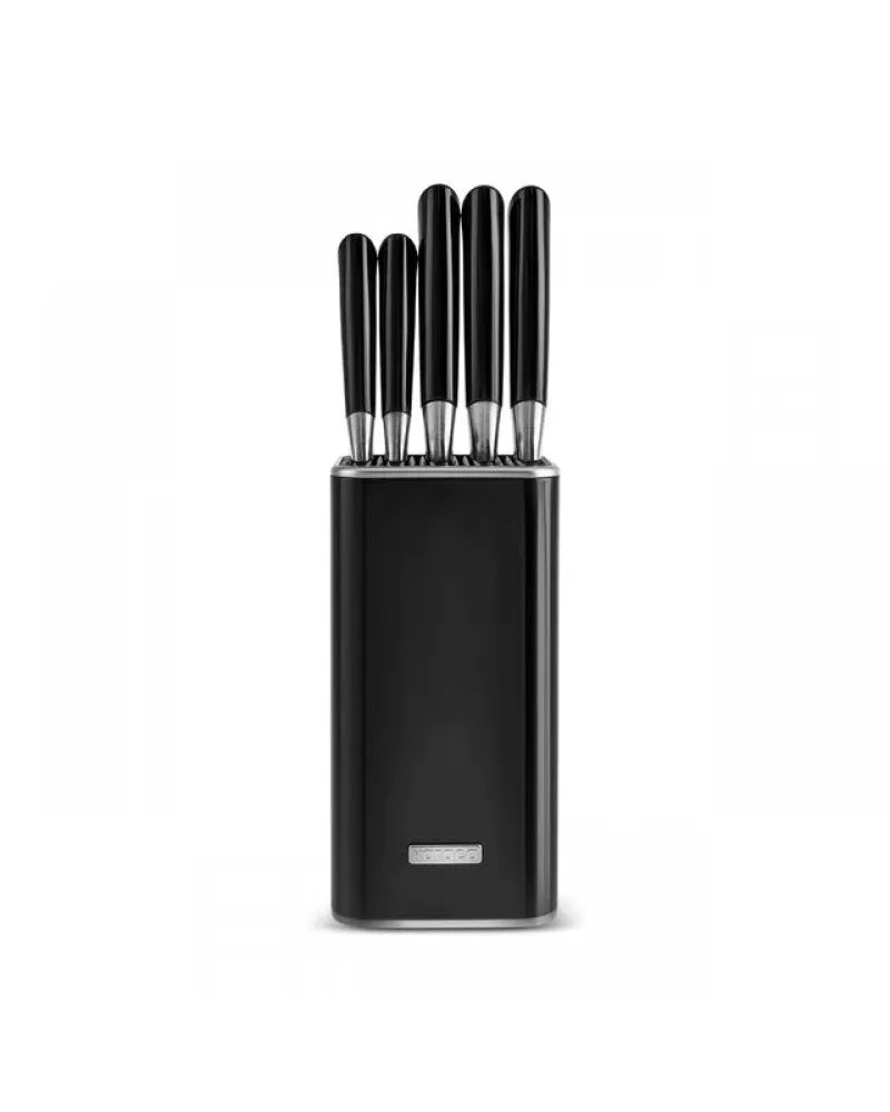 Karaca Mastersharp 6-Piece Stainless Steel Knife Set, 30cm, Black