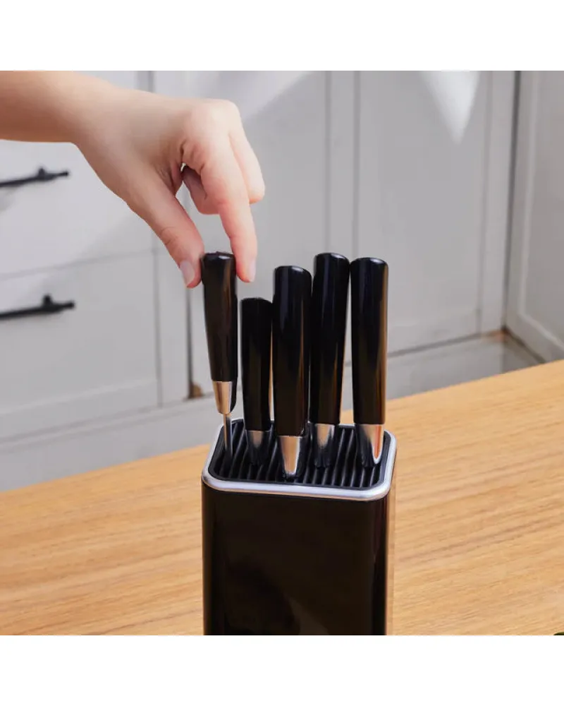 Karaca Mastersharp 6-Piece Stainless Steel Knife Set, 30cm, Black