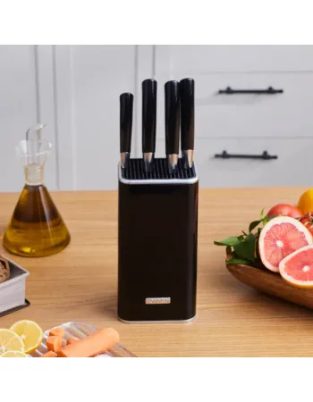 Karaca Mastersharp 6-Piece Stainless Steel Knife Set, 30cm, Black