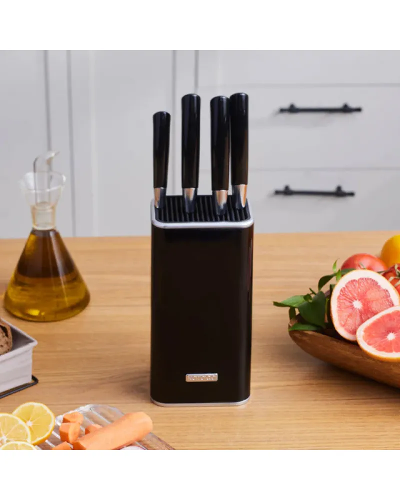 Karaca Mastersharp 6-Piece Stainless Steel Knife Set, 30cm, Black