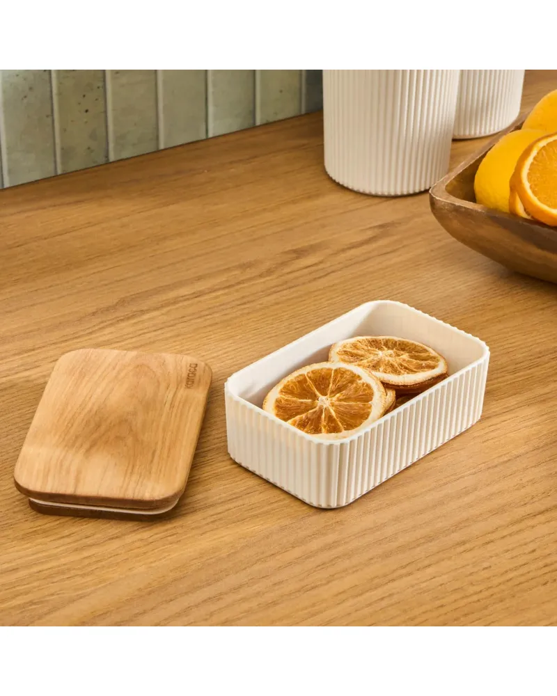 Karaca Massimo Storage Container, 500ml, Cream