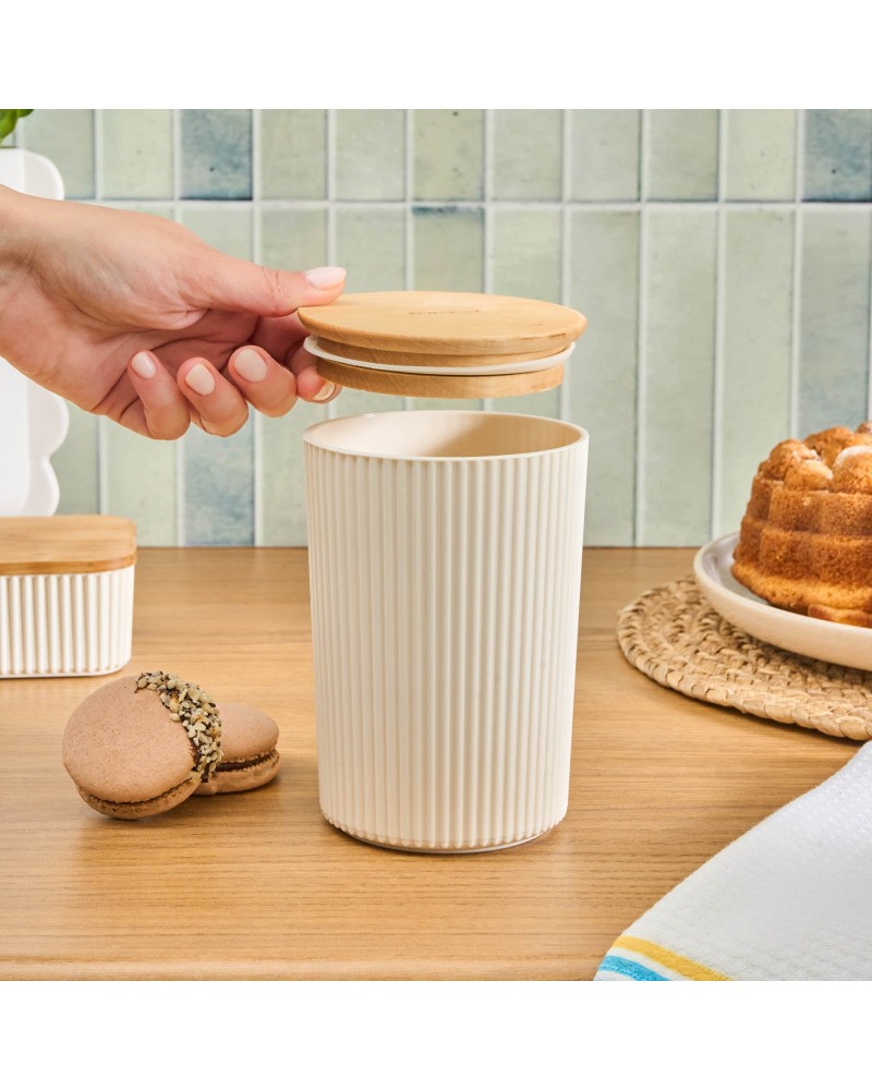 Karaca Massimo Storage Jar, 0,9L, Cream