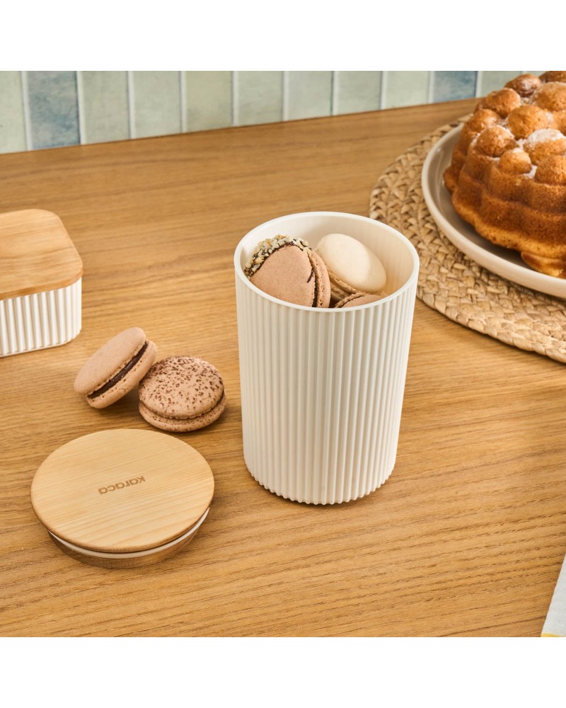 Karaca Massimo Storage Jar, 0,9L, Cream