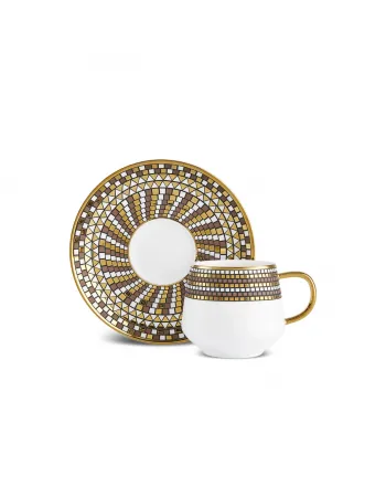 Karaca Belgin 12-Piece Porcelain Espresso Turkish Coffee Cup for 6 People, 90ml, Blue