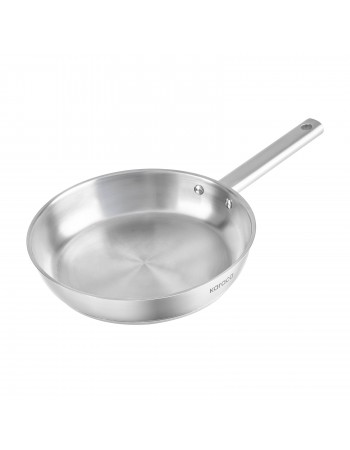 Karaca Elite Stainless Steel Induction Frying Pan, 26cm, Silver