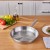 Karaca Elite Stainless Steel Induction Frying Pan, 30cm, Silver