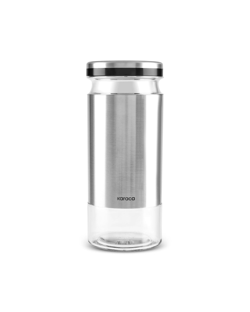 Karaca Stellum Storage Jar, 1210ml, Inox