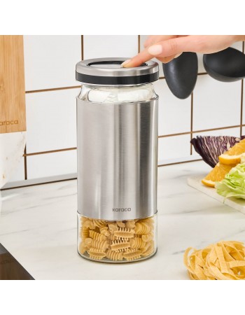 Karaca Stellum Storage Jar, 1210ml, Inox
