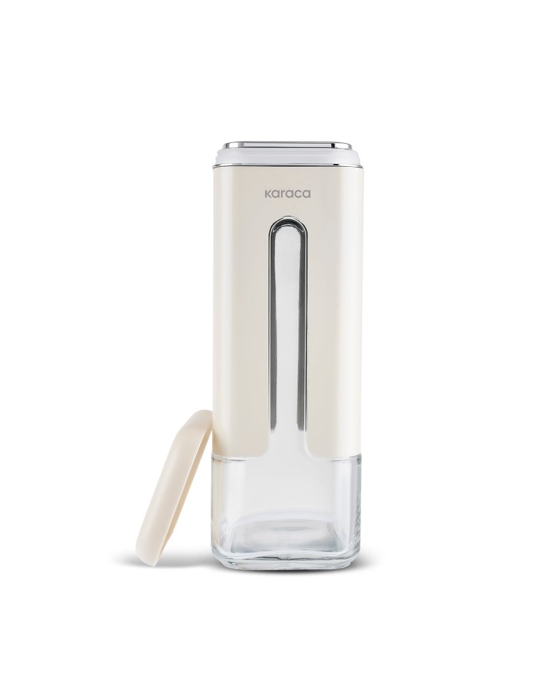Karaca Luminous Storage Jar, 1210ml, Cream