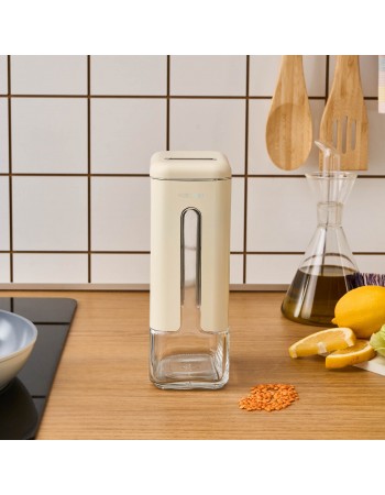 Karaca Luminous Storage Jar, 1210ml, Cream