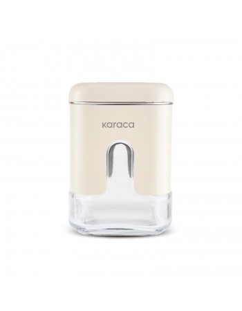 Karaca Luminous Storage Jar, 480ml, Cream