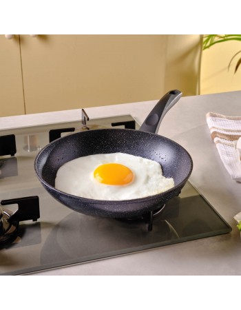 Karaca Aqua Granite Non-Stick Induction Frying Pan, 26cm, Blue