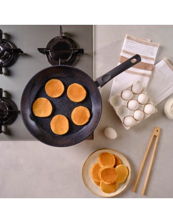 Karaca Aqua Granite Non-Stick Induction Frying Pan, 30cm, Blue