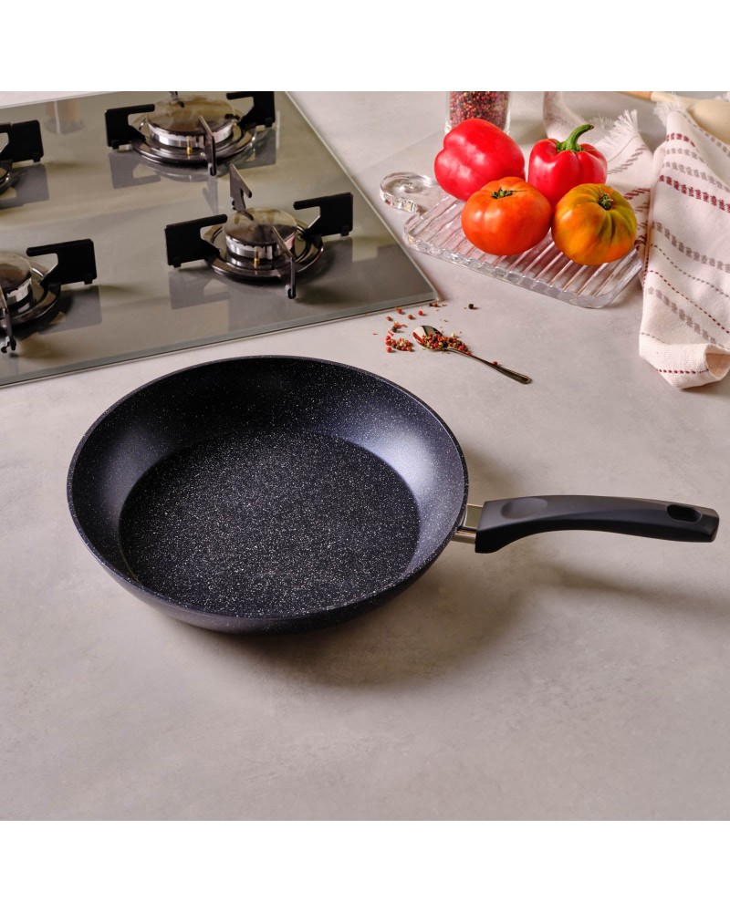Karaca Aqua Granite Non-Stick Induction Frying Pan, 30cm, Blue