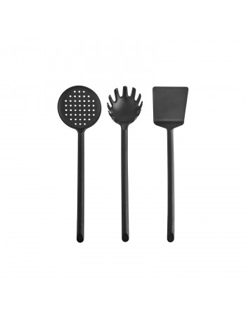 Karaca Simple 5-Piece Utensil Set, Black