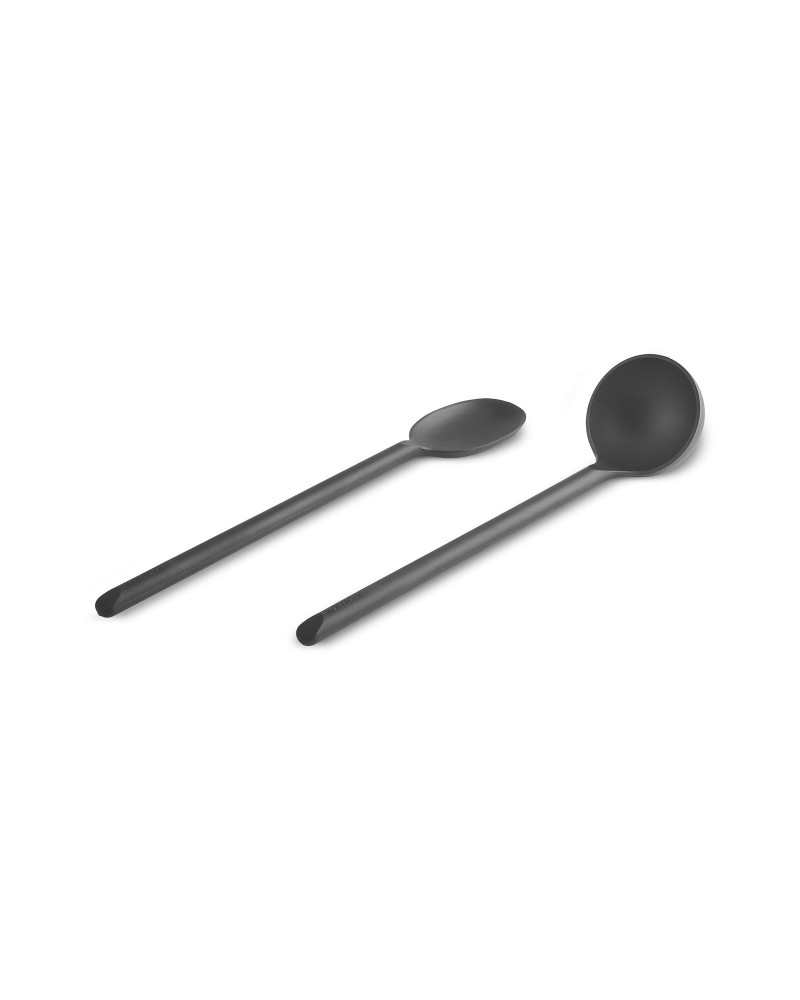 Karaca Simple 5-Piece Utensil Set, Black