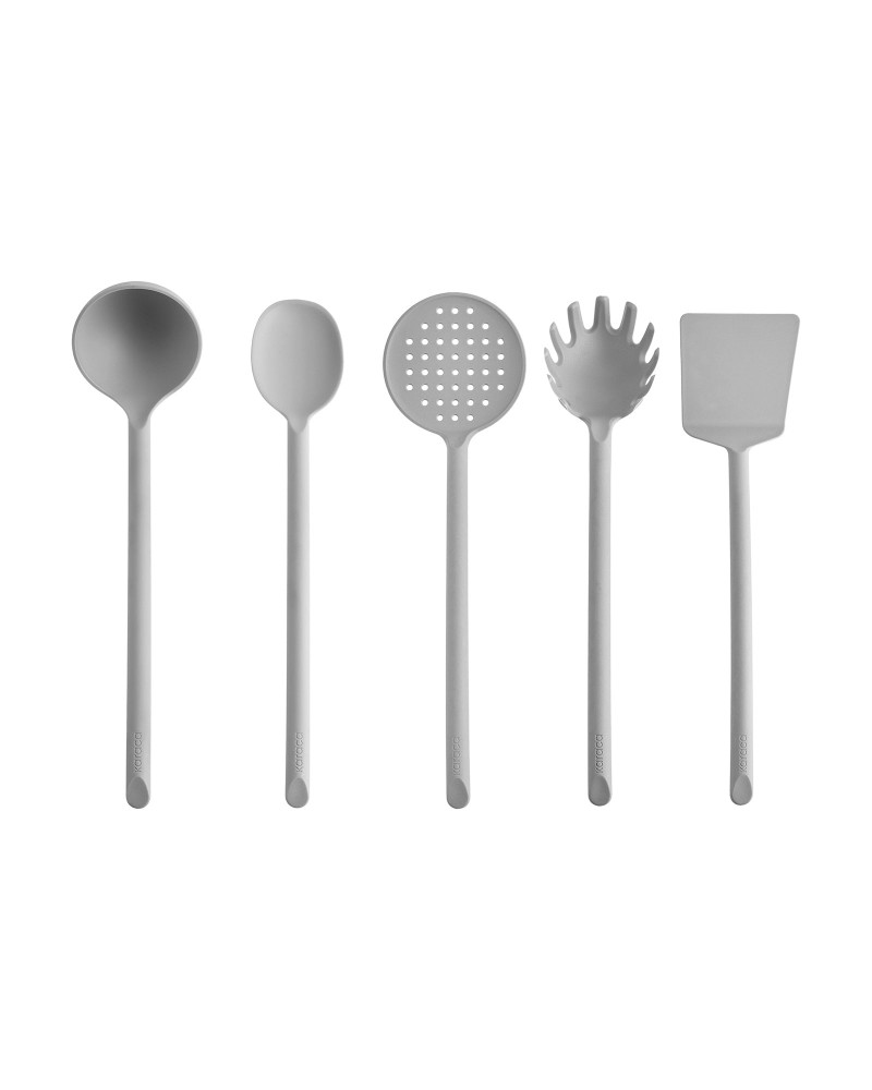 Karaca Simple 5-Piece Utensil Set, Grey
