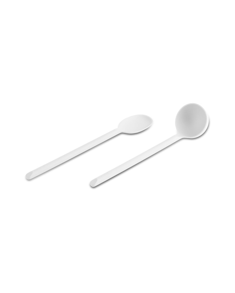 Karaca Simple 5-Piece Utensil Set, White
